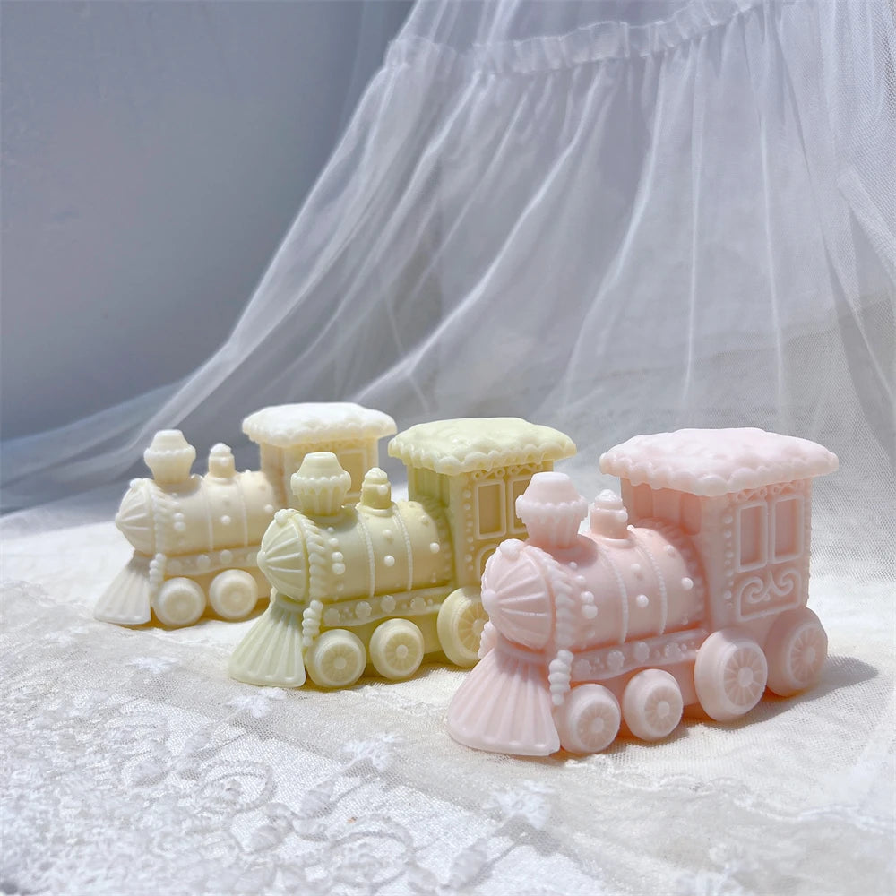 Gingerbread Christmas Train Candle Mold