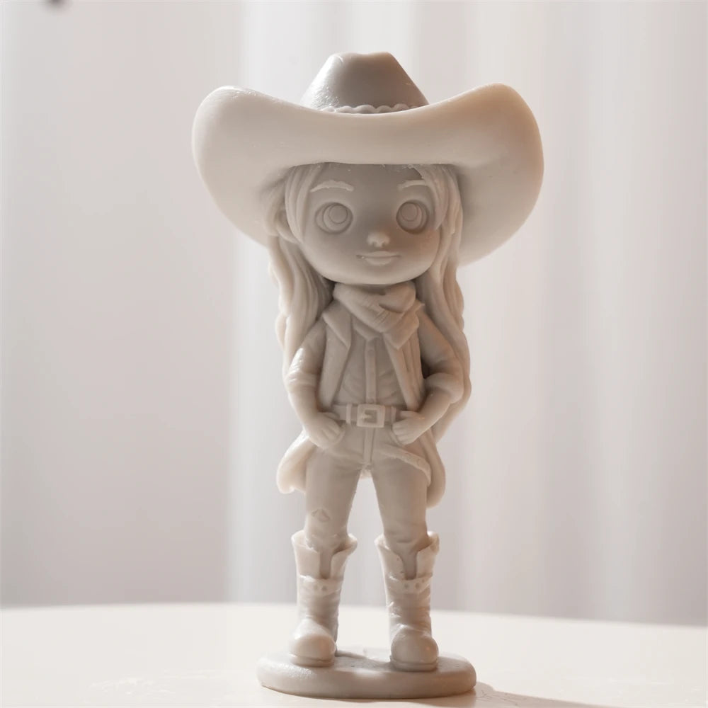 Cowboy & Cowgirl Silicone Candle Mold