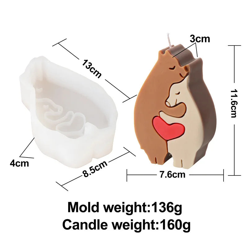 Mother's Day Cute Animals Series Candle Molds