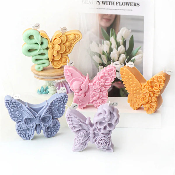 Unique Butterfly Candle Molds Silicone