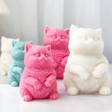 Cute Fat Cat Silicone Candle Mold