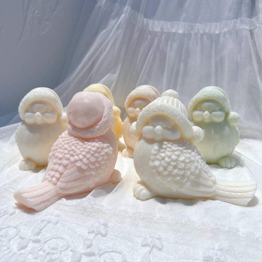 Holiday Snowbird Silicone Candle Mold