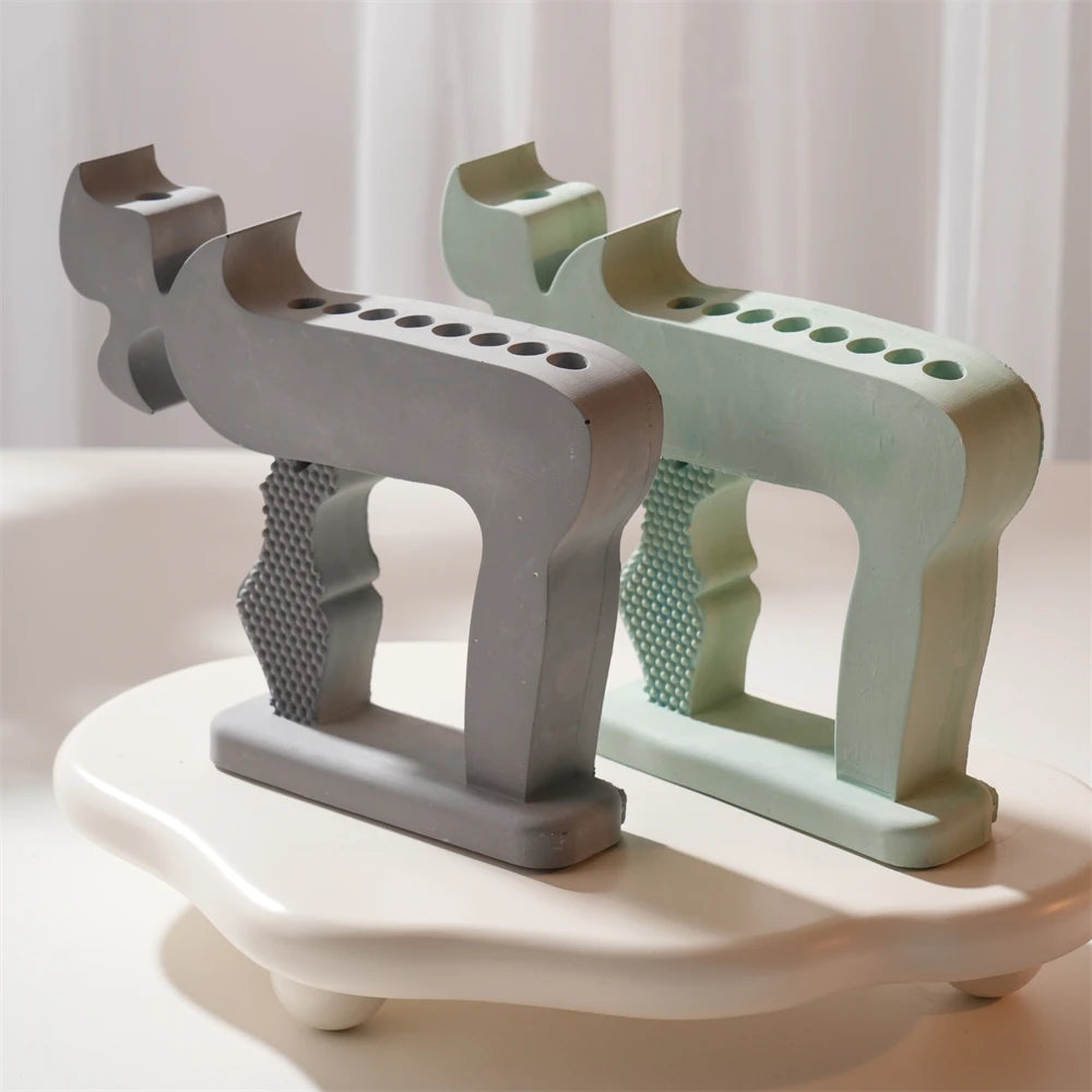Chai Menorah Candlestick Holder Silicone Mold