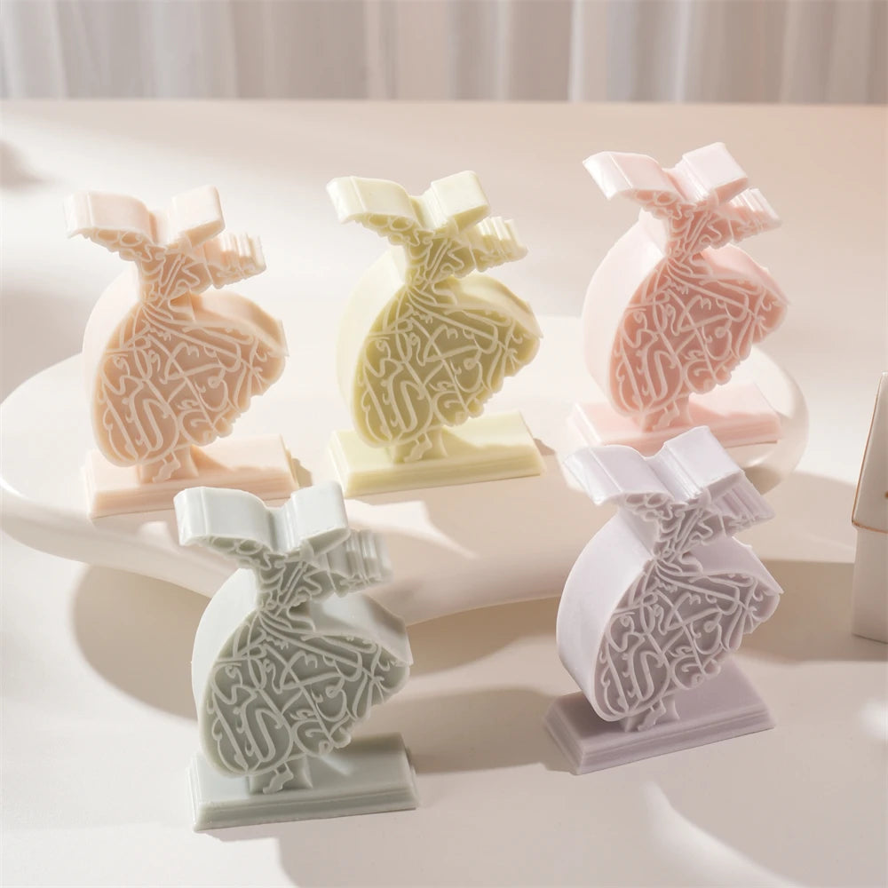 Whirling Dervish Silicone Candle Mold for Ramadan Decor