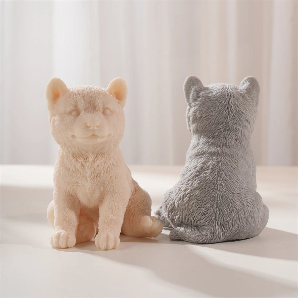 Shiba Inu Dog Candle Mold