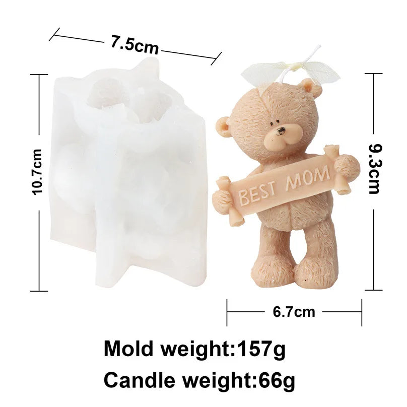Confession Bear Silicone Candle Mold