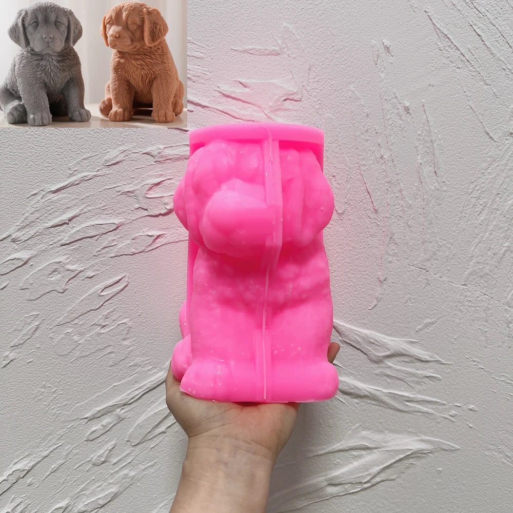 Golden Retriever Dog Candle Mold