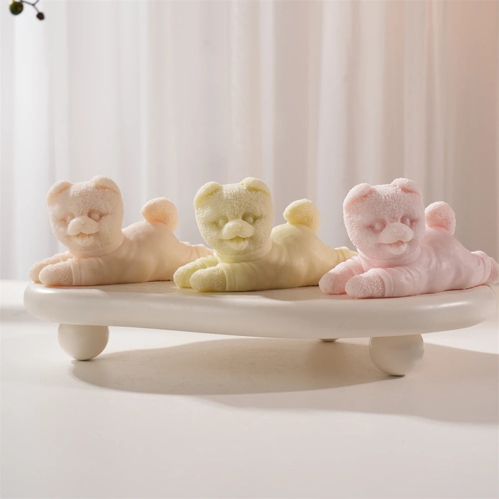 Cute Puppy Silicone Candle Mold