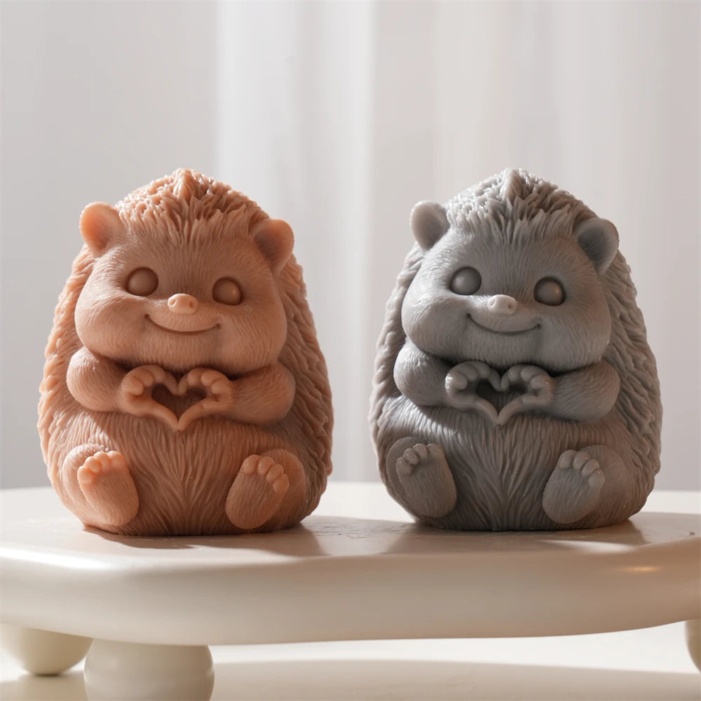 Cute Hedgehog Silicone Candle Mold