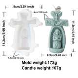 Cross Angel Boy and Girl Church Candle Mold