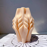 Geometric Wave Twirl Silicone Candle Mold