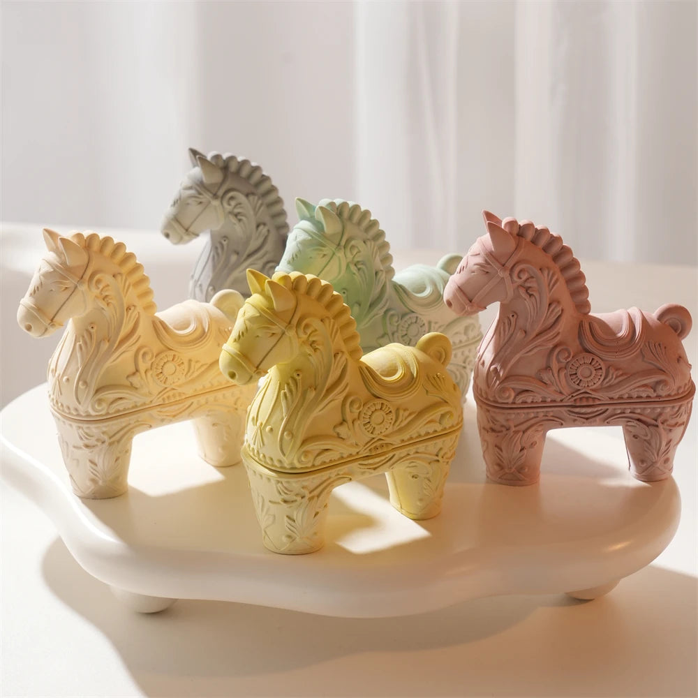 Hollow Horse Silicone Candle Mold for Vessel Holders