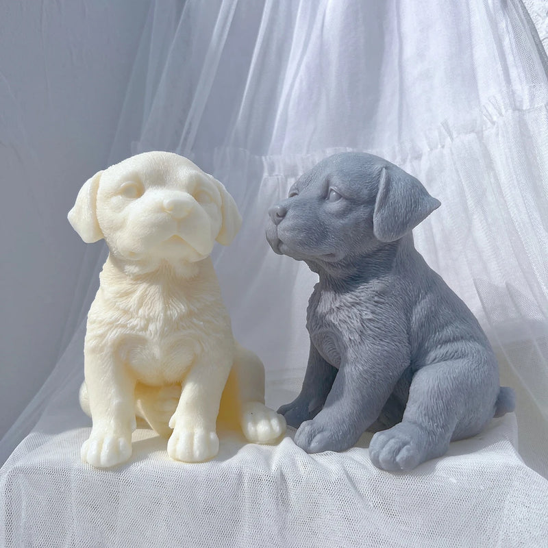 Labrador Puppy Dog Candle Mold