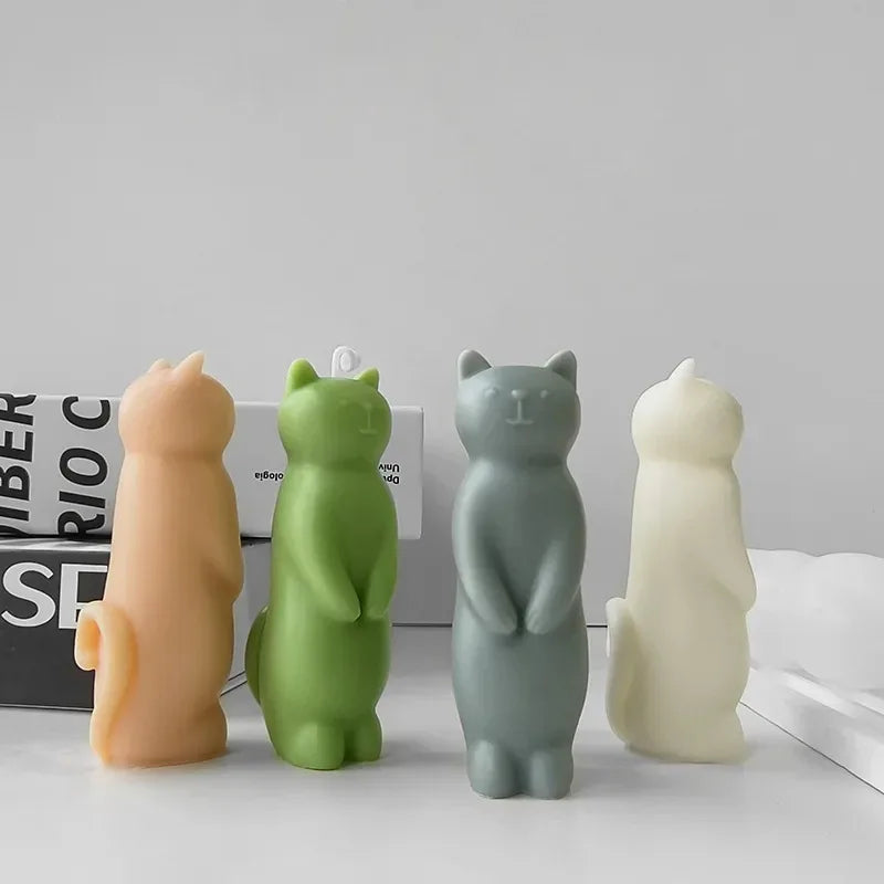 Standing Cat Candle Mold
