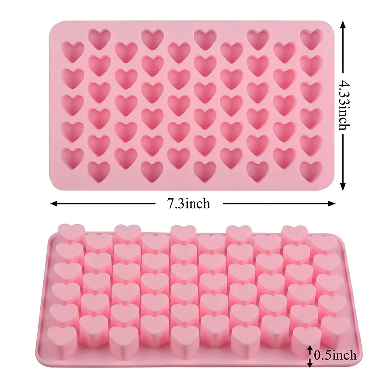 Heart Shaped Wax Melts Silicone Candle Mold