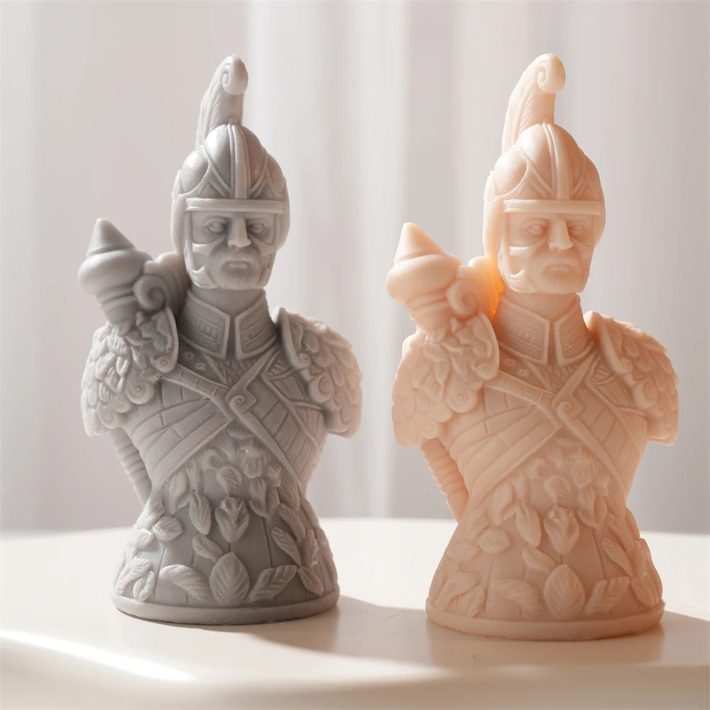 3D Chess Piece Silicone Candle Molds