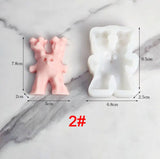 Snowman Monster Candle Silicone Mold