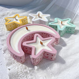 Eid Mubarak Candle Vessel Mold - Moon & Star