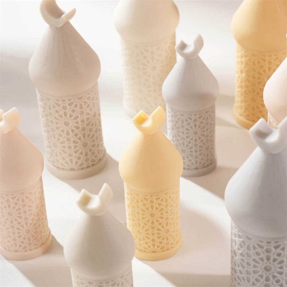 Ramadan Kareem Moon Pillar Candle Silicone Mold