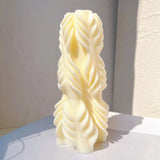 Irregular Twirl Pillar Candle Mold