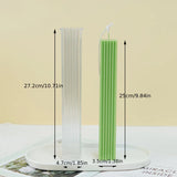 Ribbed Rectangular Pillar Candle Mold