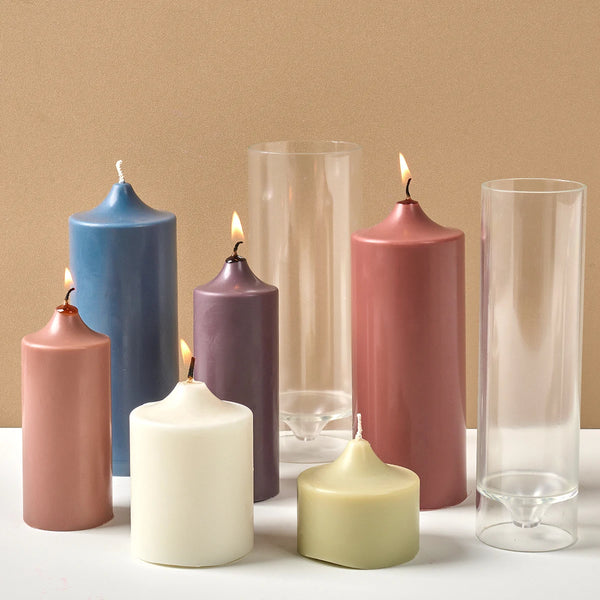 Cylindrical Taper Candle Plastic Mold