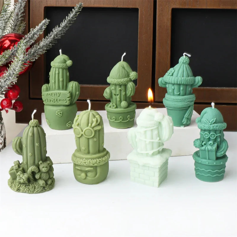 Christmas Cactus Silicone Candle Molds