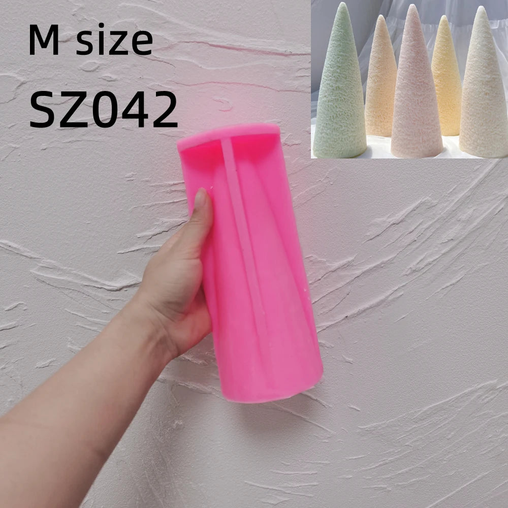 27CM Cone Christmas Tree Silicone Candle Mold