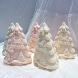 15CM Details Christmas Tree Silicone Candle Mold