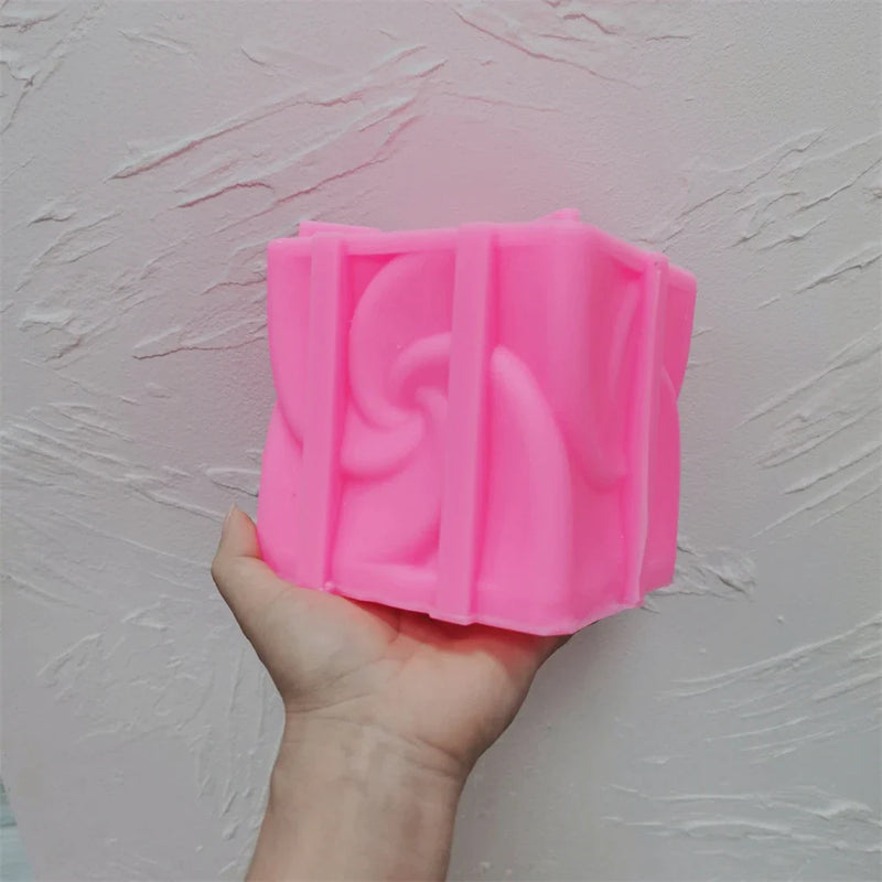 Windmill Square Cube Candles Mold