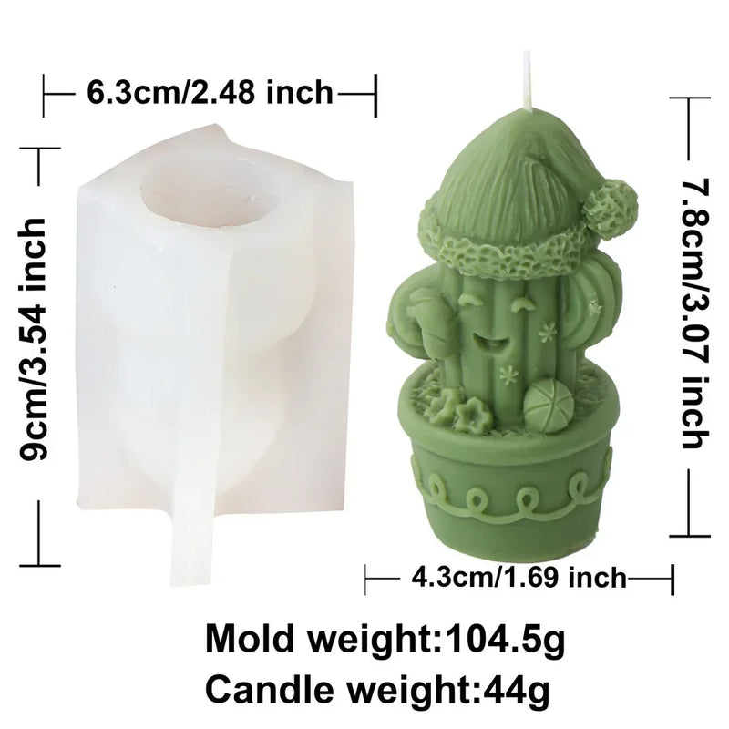 Christmas Cactus Silicone Candle Molds