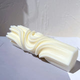 Wave Pillar Swirl Candle Silicone Mold