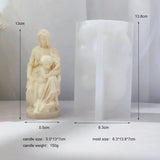Virgin Mary Mother and Child Soy Wax Candle Mold