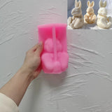 3D Sitting Bunny Silicone Candle Mold