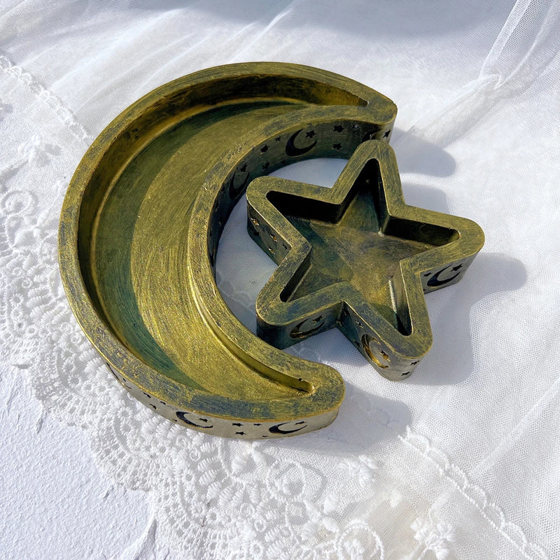 Eid Mubarak Candle Vessel Mold - Moon & Star