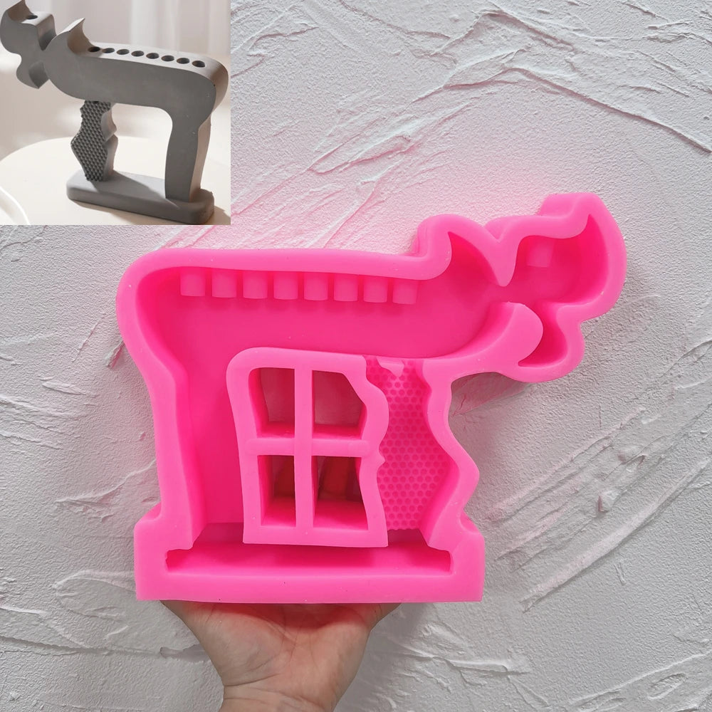 Chai Menorah Candlestick Holder Silicone Mold