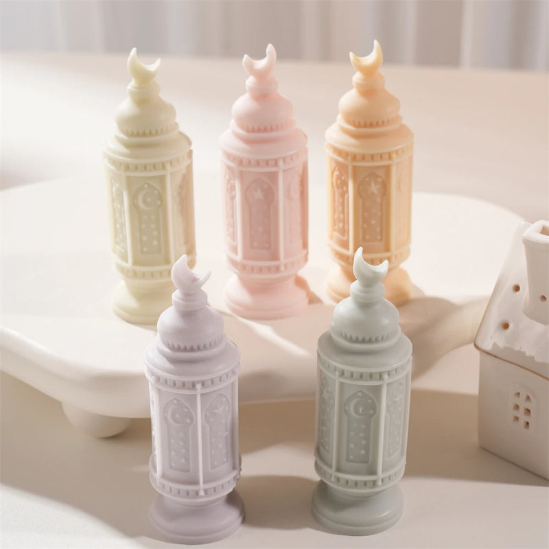 Islamic Ramadan Kareem Lantern Silicone Candle Mold