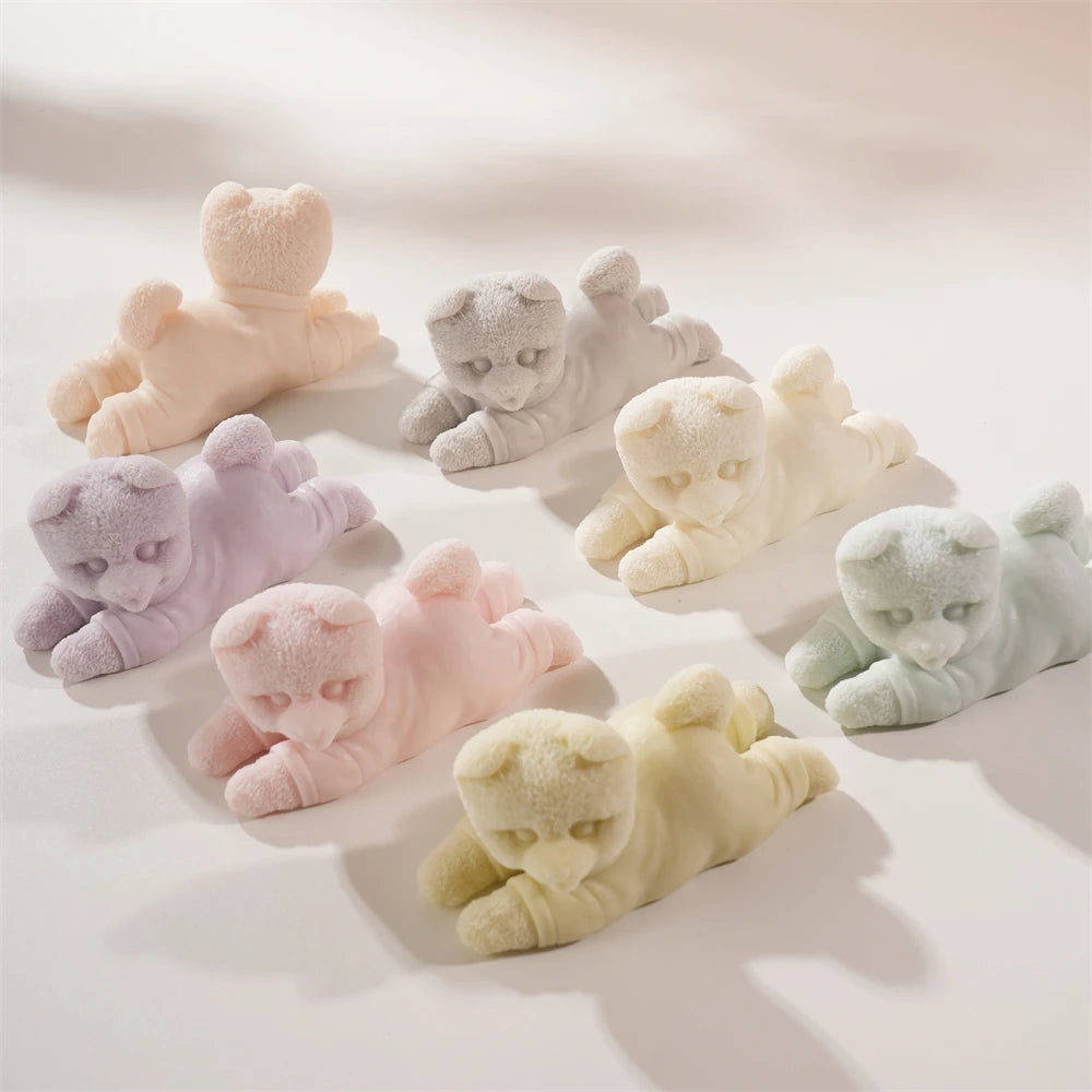 Cute Puppy Silicone Candle Mold