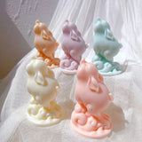 Lovely Baby Pig Silicone Candle Mold - Cute Piggy