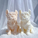 French Bulldog Candle Mold Silicone