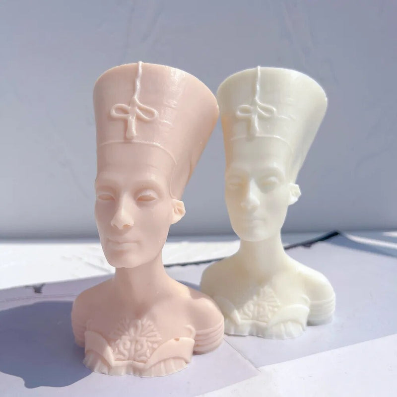 Nefertiti Egyptian Statue Silicone Candle Mold