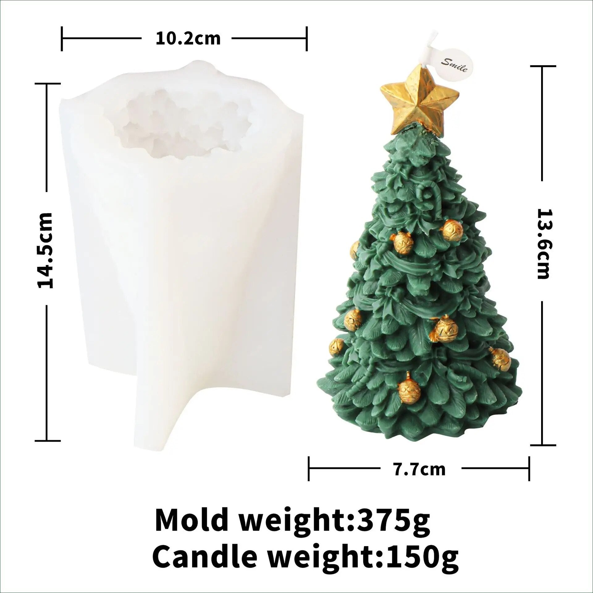 New Christmas Tree Candle Molds