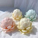 Lotus Bloom Flower Candle Molds