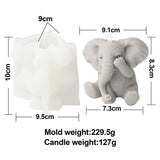 3D Playful Elephant Candle Silicone Mold