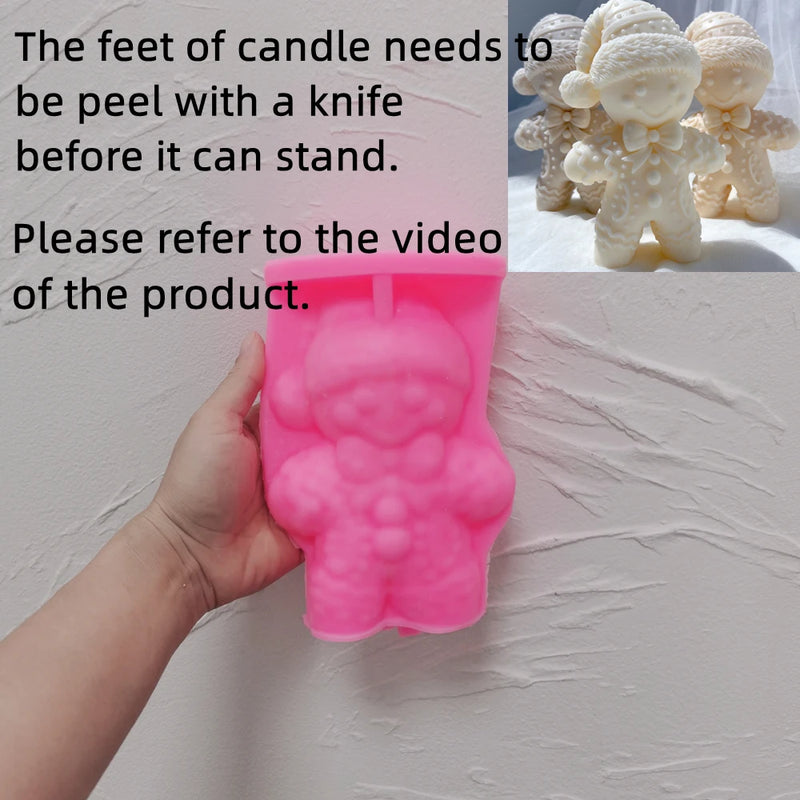 Gingerbread Man Candle Mold