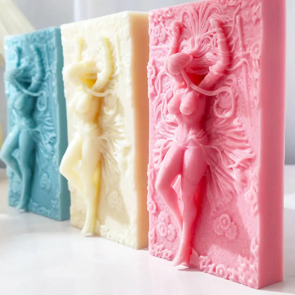 3D Sculpted Beauty Body Candle Silicone Mold