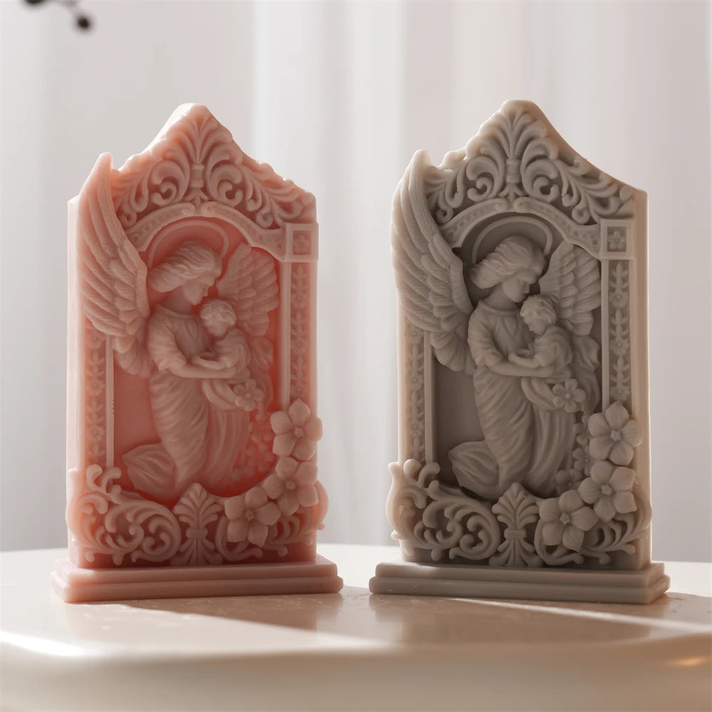 Mother and Baby Angel Silicone Candle Mold