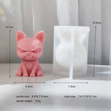 Adorable Angry Puppy Silicone Candle Mold