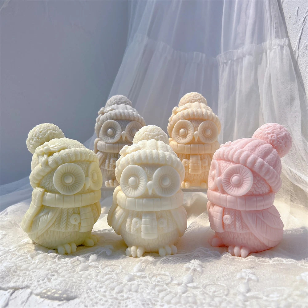 Christmas Owl Candle Mold