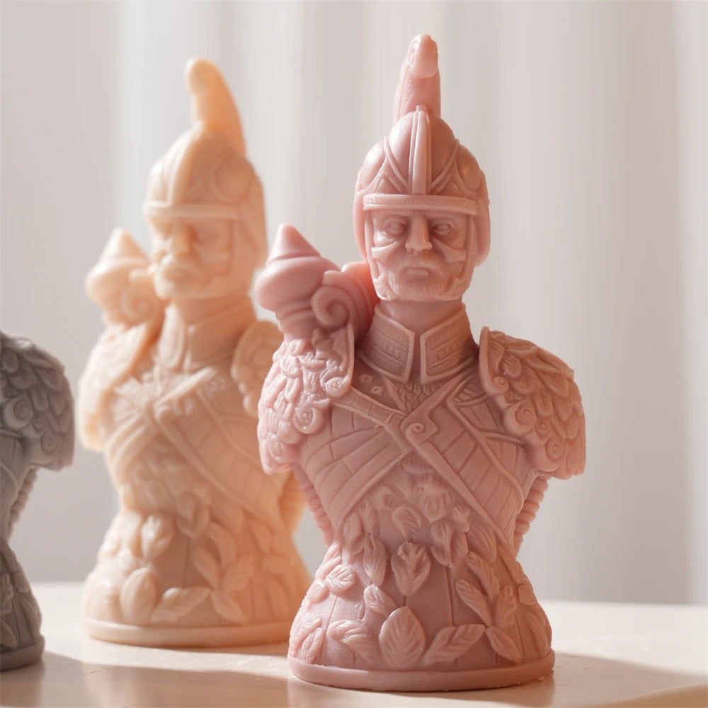 3D Chess Piece Silicone Candle Molds